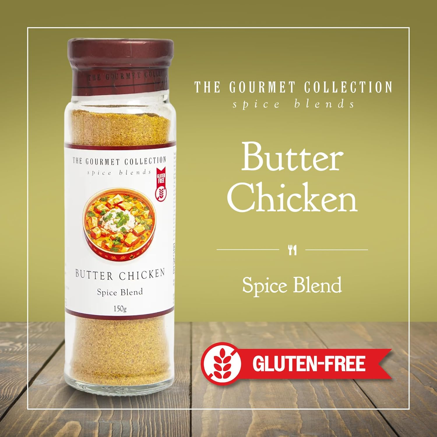 The Gourmet Collection Butter Chicken Spice Blend, 150G &ndash; Gourmet Seasoning for Butter Chicken, Flavoured Spice Mix, Gluten Free, No Artificial Flavours or Colours, Cooking Spices image number 2