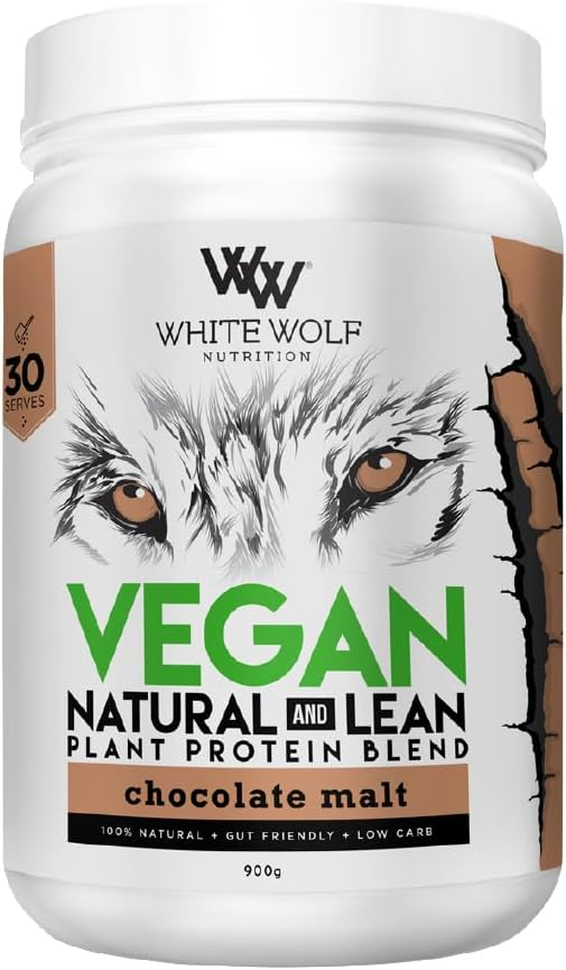 White Wolf Nutrition Natural and Lean Protein - Chocolate Malt 900G image number 1