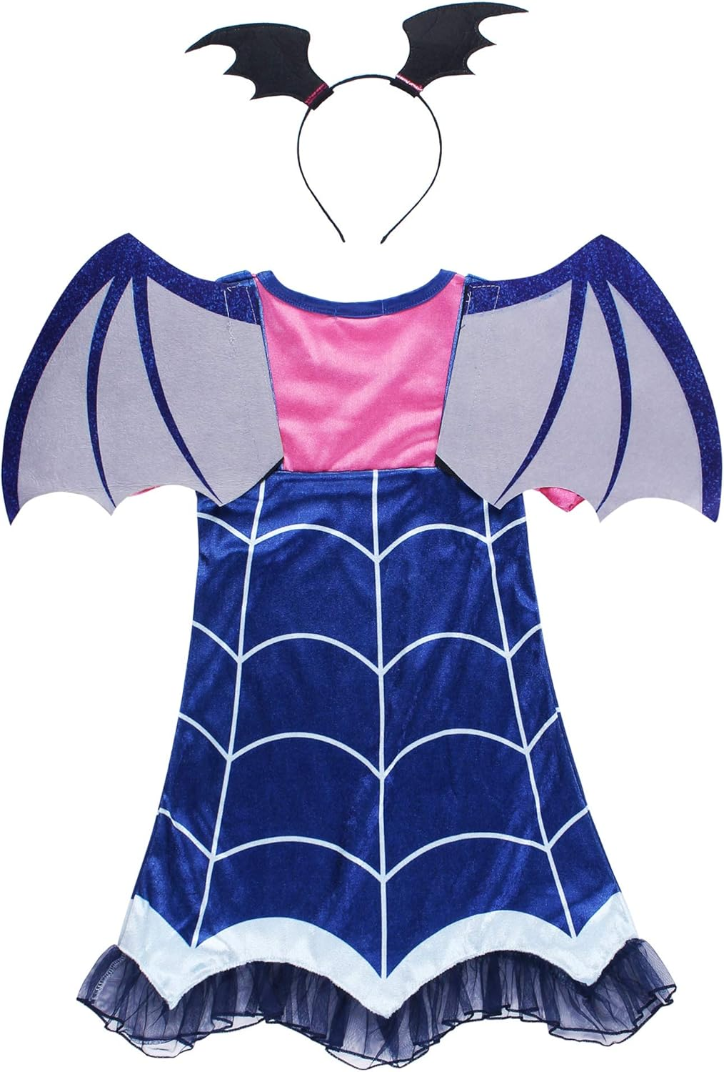 Jerrisapparel Girls Costume Dress Set with Headband Halloween Dress Up image number 4