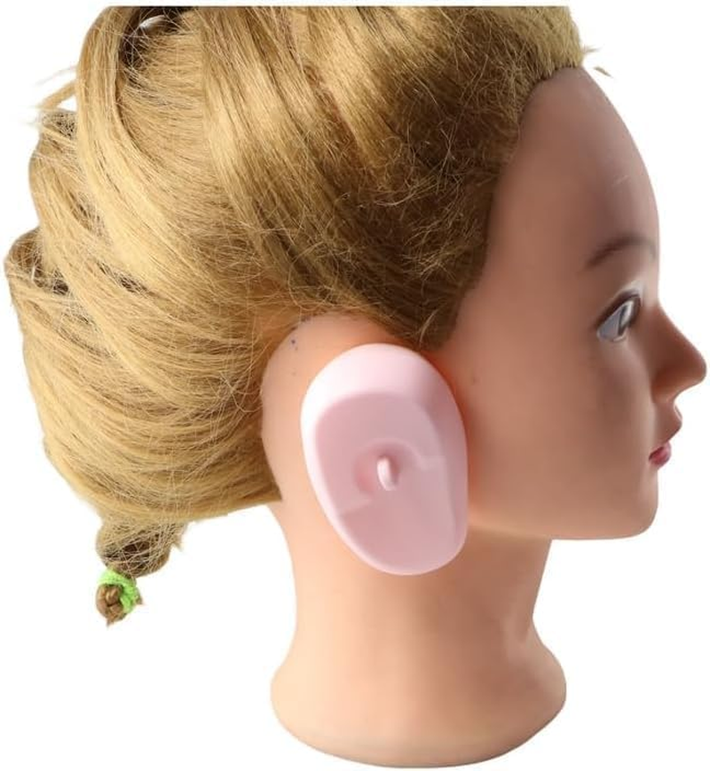 2 Pairs Waterproof Silicone Ear Covers for Hair Coloring & Dyeing - Ear Protectors & Shower Shield Earmuffs - Salon Styling Accessories (Style 1, One Size) image number 2
