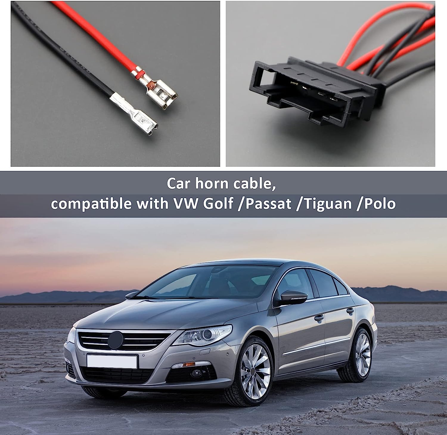 Emagtech 4Pcs Loudspeaker Adapter Plug Cable Compatible with Seat Altea, Skoda, VW Car Speaker Wiring Harness Adapter Connector