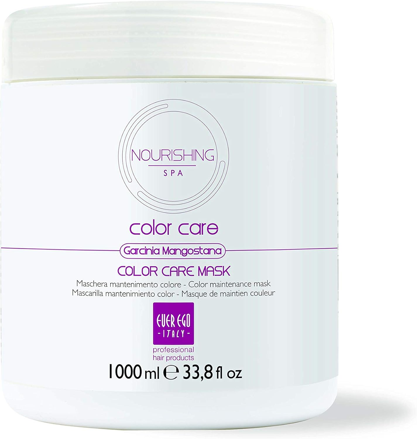 Ever Ego Italy Color Care Mask for Colored, Treated and Dyed Hair | Revitalizing and Moisturizing Hair Care Product for Men and Women | 1L Tub