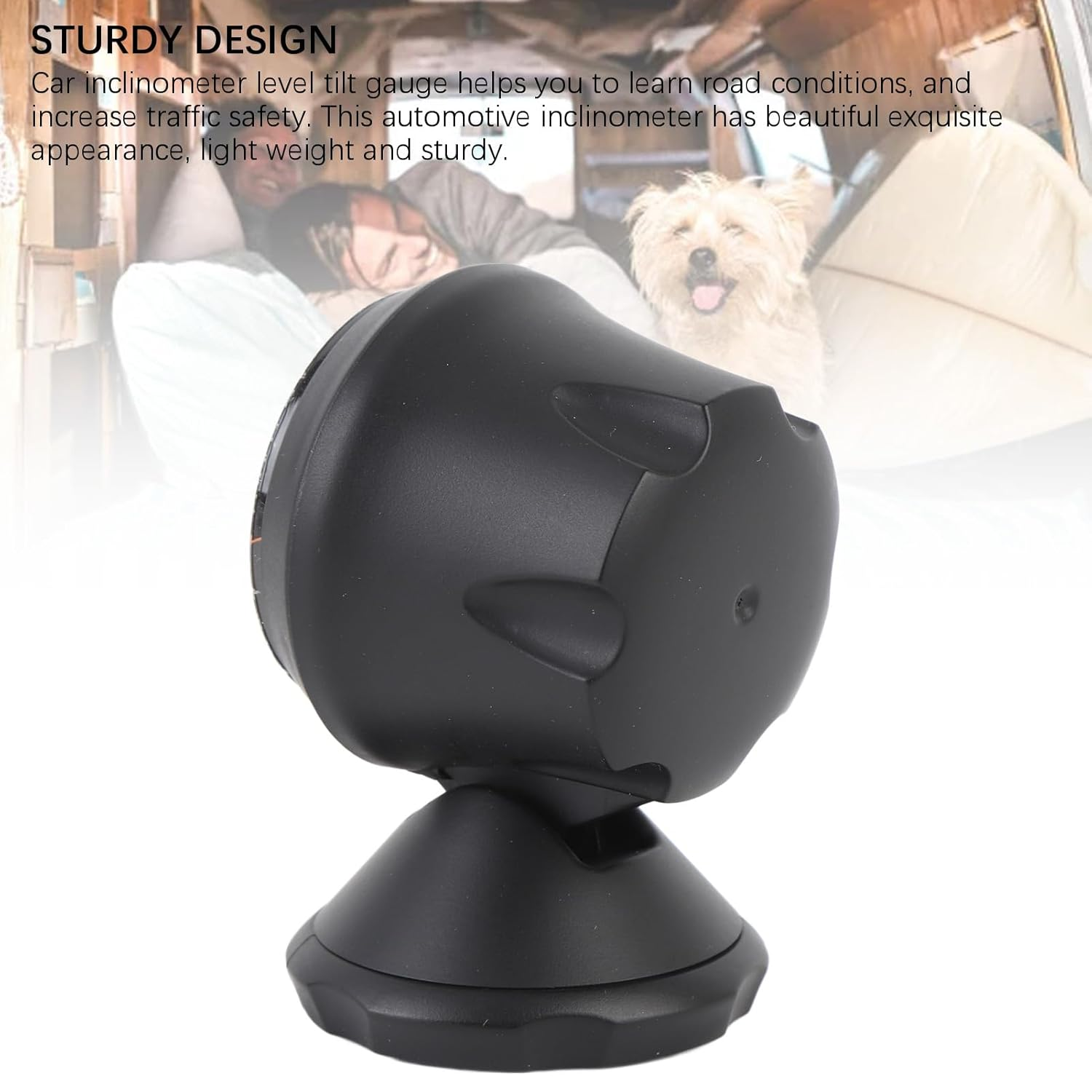 Car Vehicle Inclinometer, Angle Slope Tilt Indicator Level Meter Gradient Balancer Upgrade and Downgrade Slopemeter Finder Tool, Adjustable Viewing Angle Gradient Balancer Tool