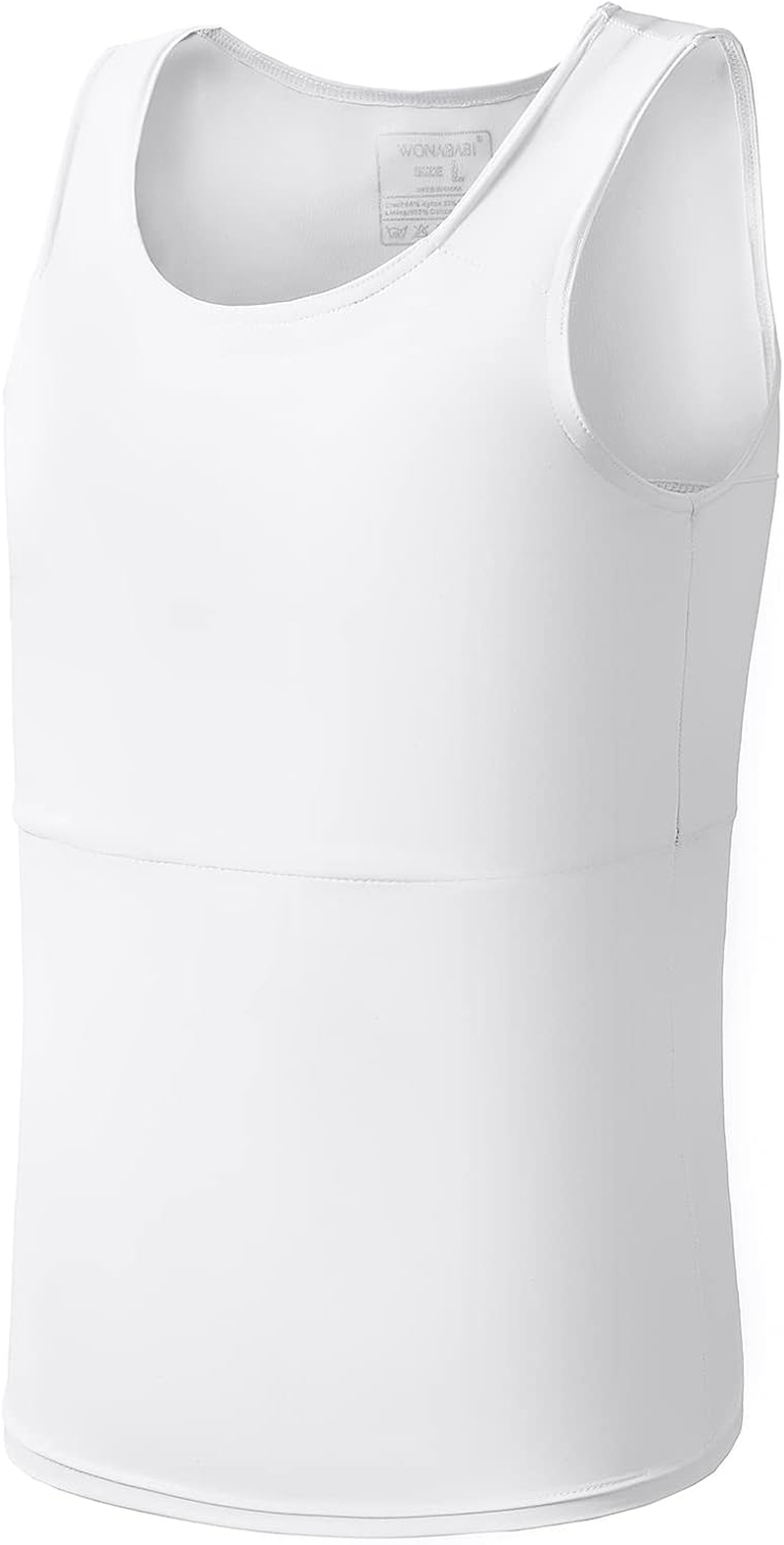 Wonababi Chest Binder Corsets, Binder Trans Ultra Flat Tank Top FTM Binder for Transgender, Black, Large