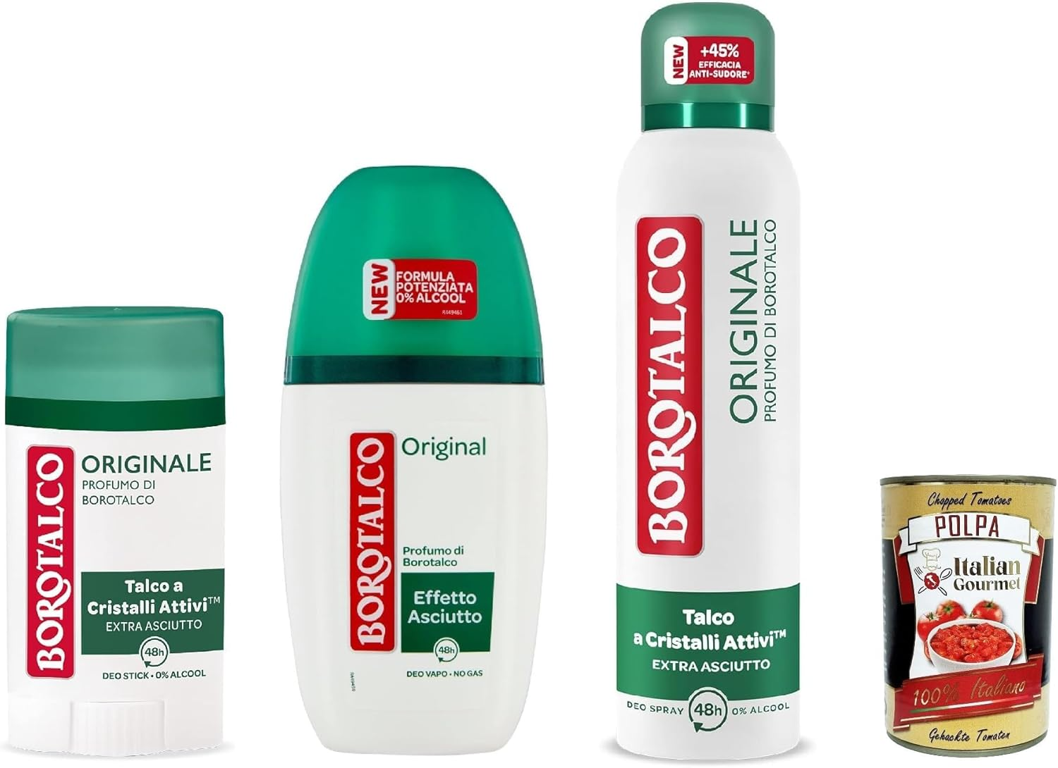 Borotalco, Original Deodorant Stick, Alcohol-Free Formula and Aluminium Salts with Active Crystal Talc, Triple Dry Protection, Talcum Scent, 40 Ml image number 5