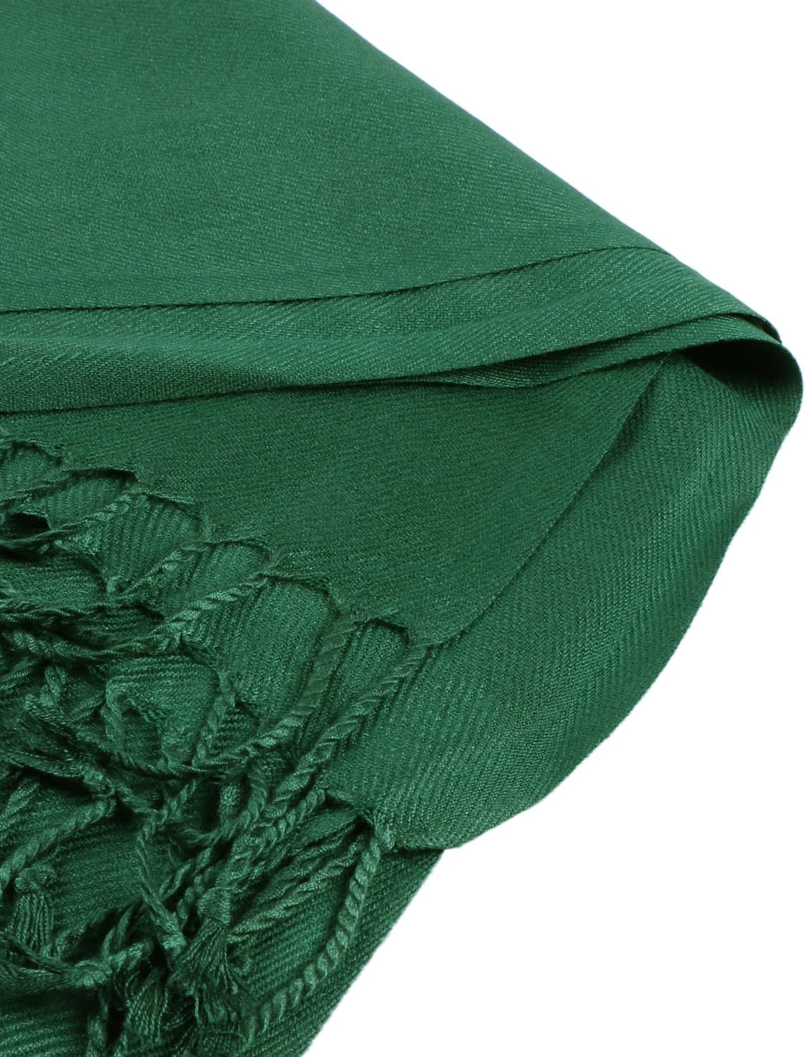 Pashmina Large Soft Plain Shawl/Wrap/Scarf for Women - Baby Pink image number 2