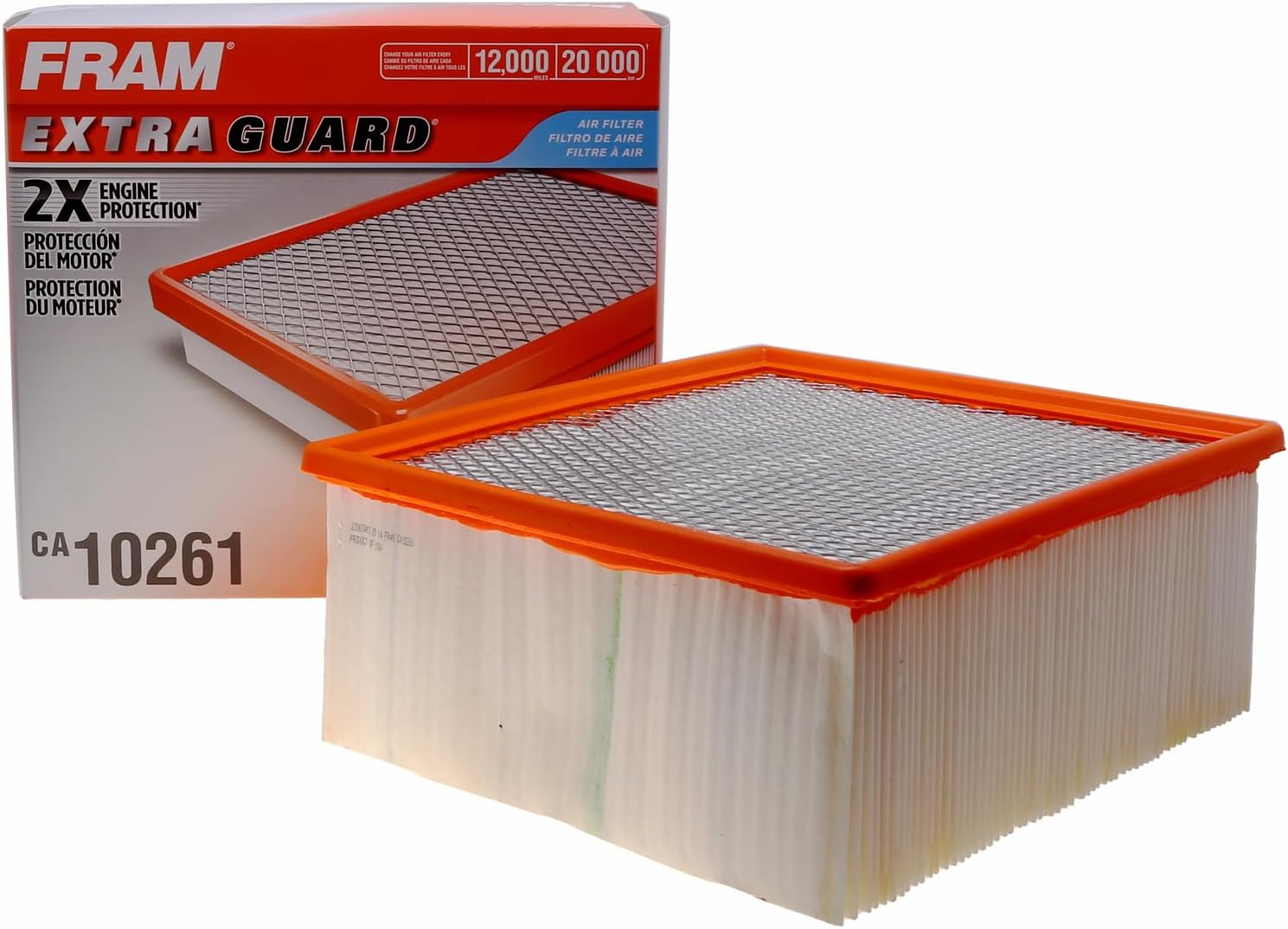 FRAM Extra Guard CA10261 Replacement Engine Air Filter for 2007-2022 Dodge Ram 2500-5500 (6.4L & 6.7L), Provides up to 12 Months or 12,000 Miles Filter Protection image number 4