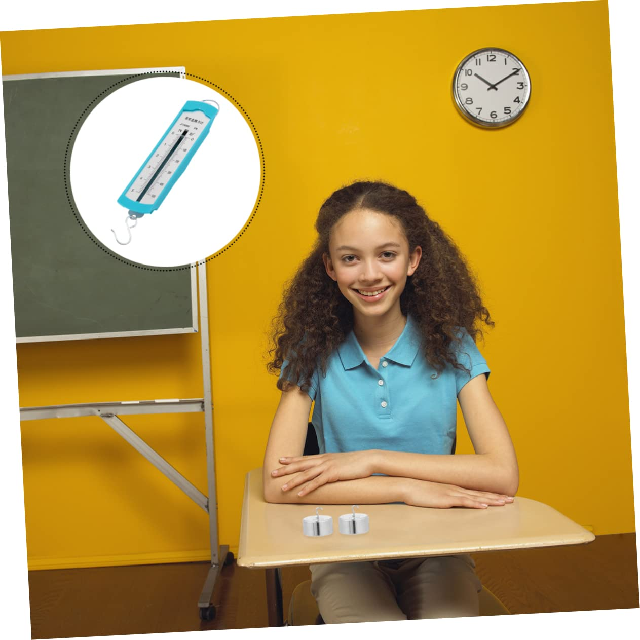 FELTECHELECTR Spring Dynamometer Kit 11Pcs Hook Codes Bar Plastic Materials Mechanics Experiment Tool for Boys and Girls image number 6