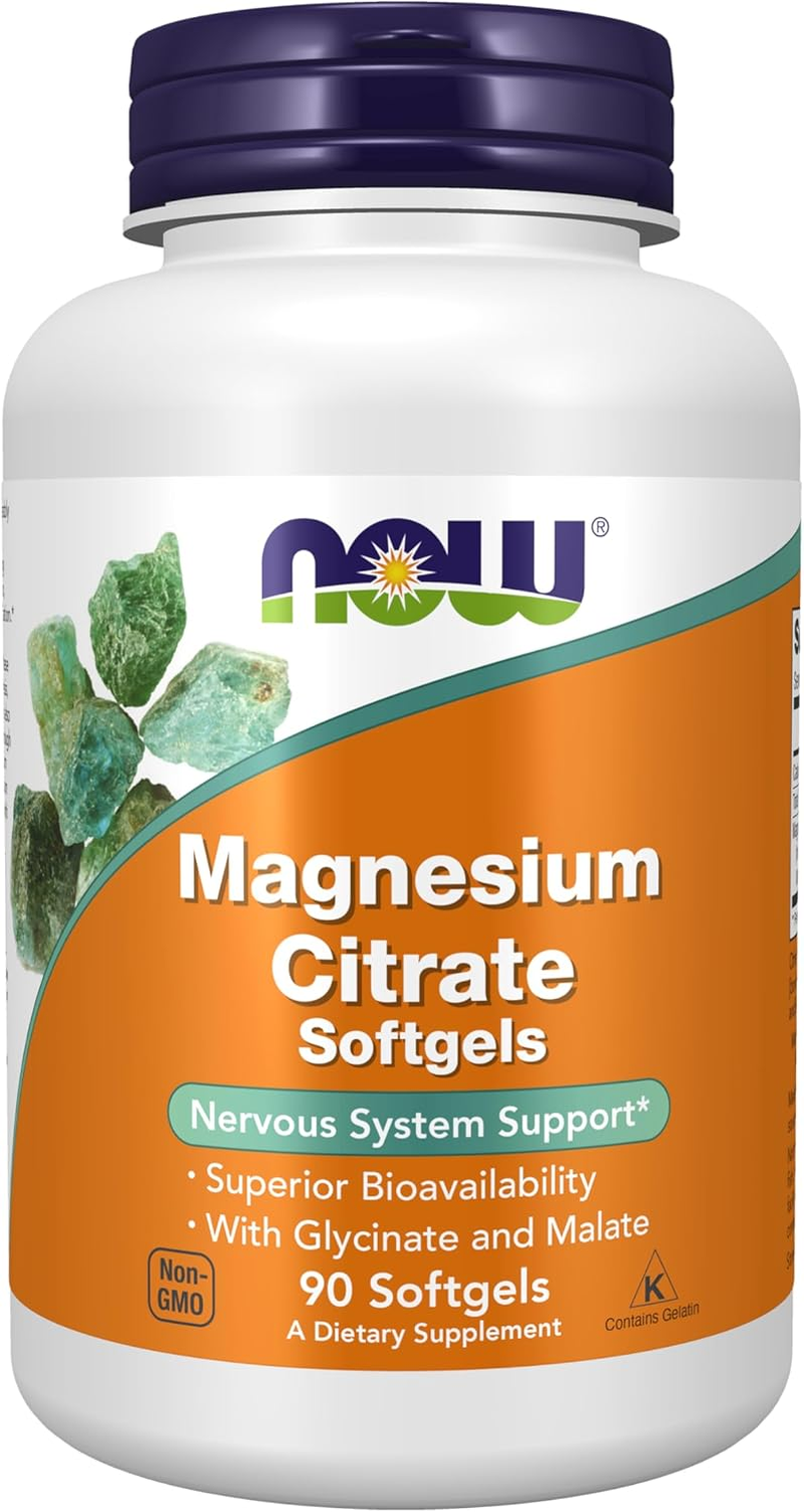 NOW Magnesium Citrate,90 Softgels image number 5