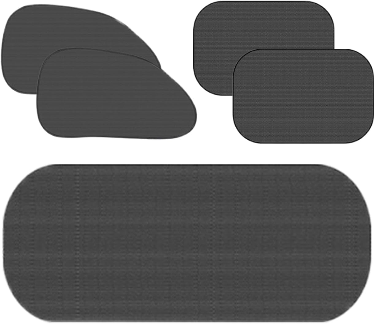 Sun Shade for Car Window - Side Automotive Window Sunshades,5 Pack Suction Cup UV Protection Light Block Privacy Screen for Camping Truck Van Travel Backseat Driver Sleeping Accessories