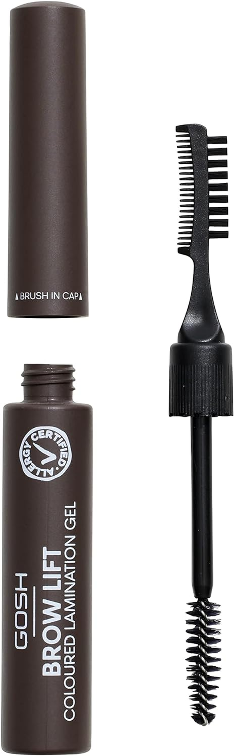 GOSH Brow Lift Lamination Eyebrow Gel, Vegan, Colourless Fixing Gel for Quick Flawless Brow Styling, with Salon Effect, Fragrance-Free & Long-Lasting Suitable for Allergy Sufferers