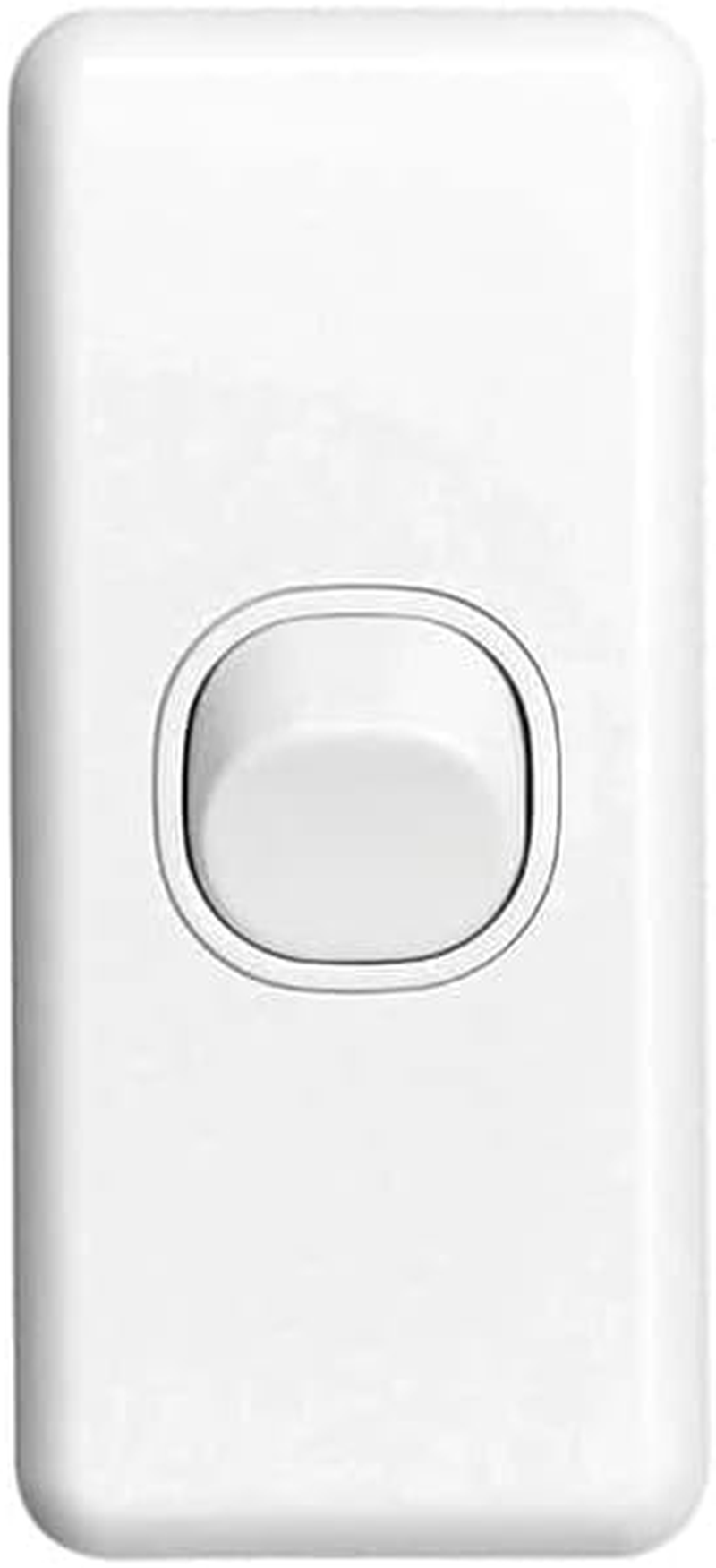 Clipsal C2000 Series 250V 10A 1 Gang Architrave Flush Switch, White Electric