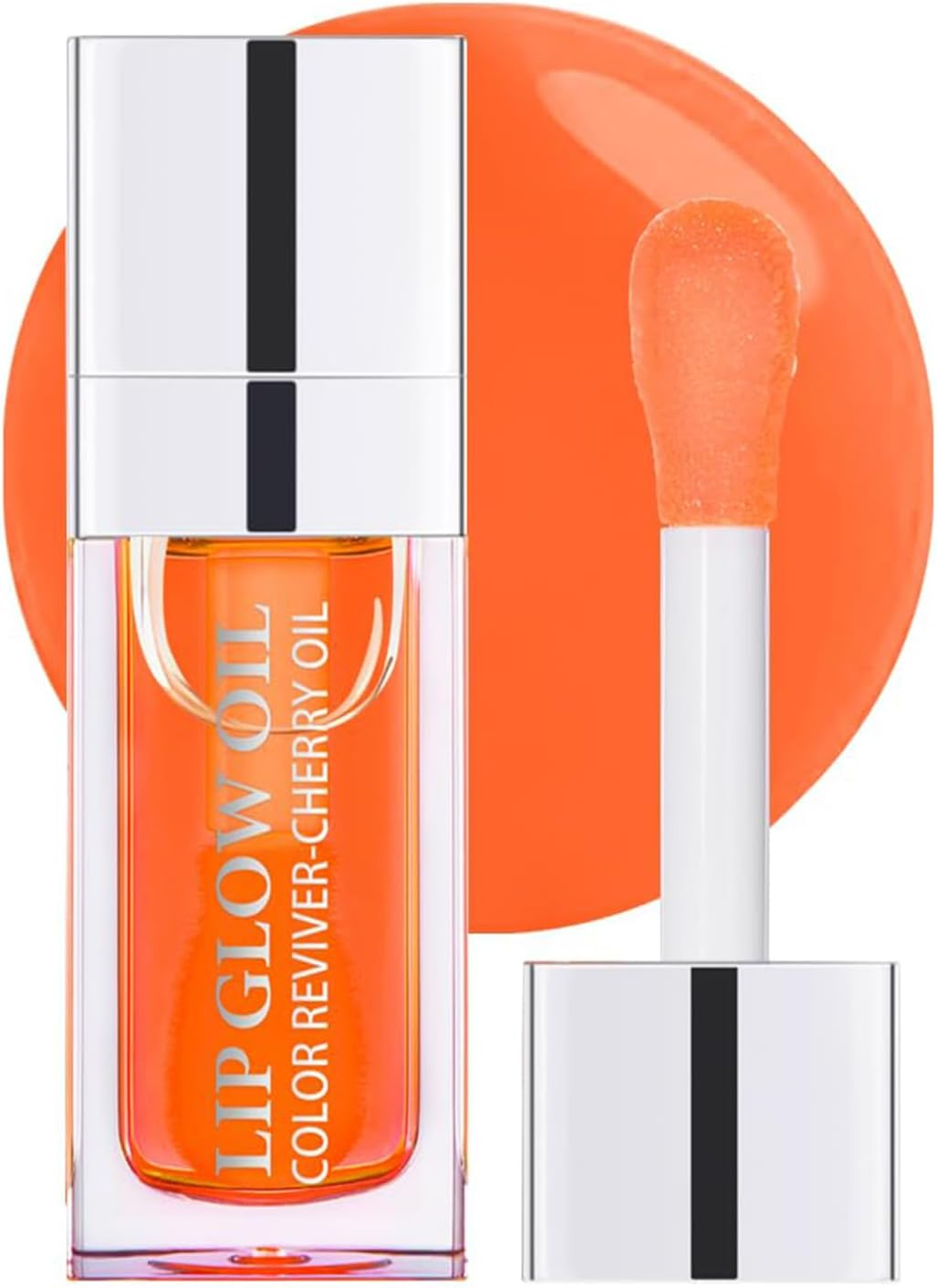 UKKQES Hydrating Lip Glow Oil, Plumping Lip Gloss, No-Sticky Transparent Moisturizing Lip Balm, Natural Lip Plumper Gloss Make Lips Fuller and Moisturizing 06