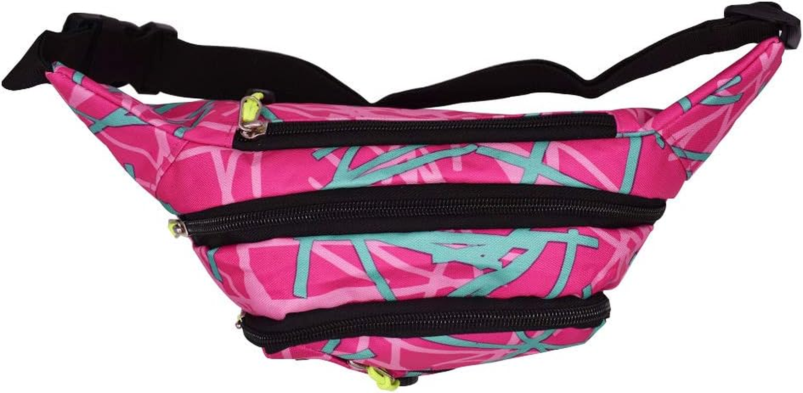 Fanny Pack Fashion Waist Chest Bag Adjustable Belt Chest Shoulder Pack Casual Bag Bum Bags Hip Pouch for Women Men Running Hiking Fitness Cycling Beach Travel Concert Festival - Multicolor image number 4