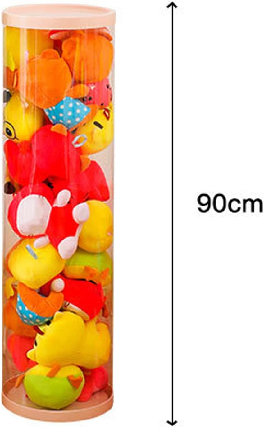 Stuffed Animal Storage, PVC Transparent Toy Storage Box Toy Box Bin Organizer Basket with 26Cm Diameter, Large Capacity Toy Storage Bucket for Kids Girls Boys Room Decor (90Cm / image number 5