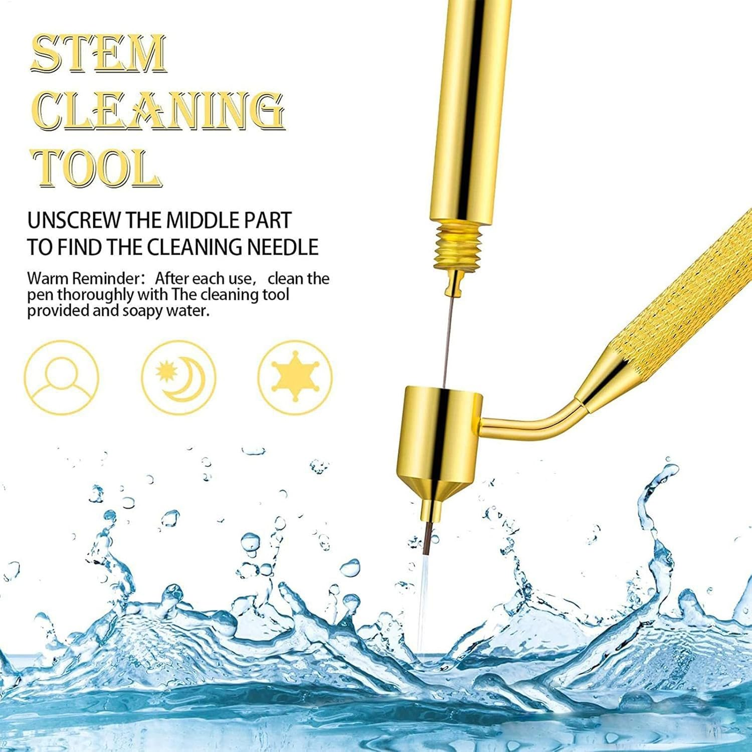 Fluid Writer Pen, Aluminium Detailing Pen, Precision Paint Pen, Touch-Up Fluid Pen, Detailing Fluid Writer, Precision Touch up Paint Refillable Detailing Fluid Pen for Metal Scratches, Water Cup image number 5