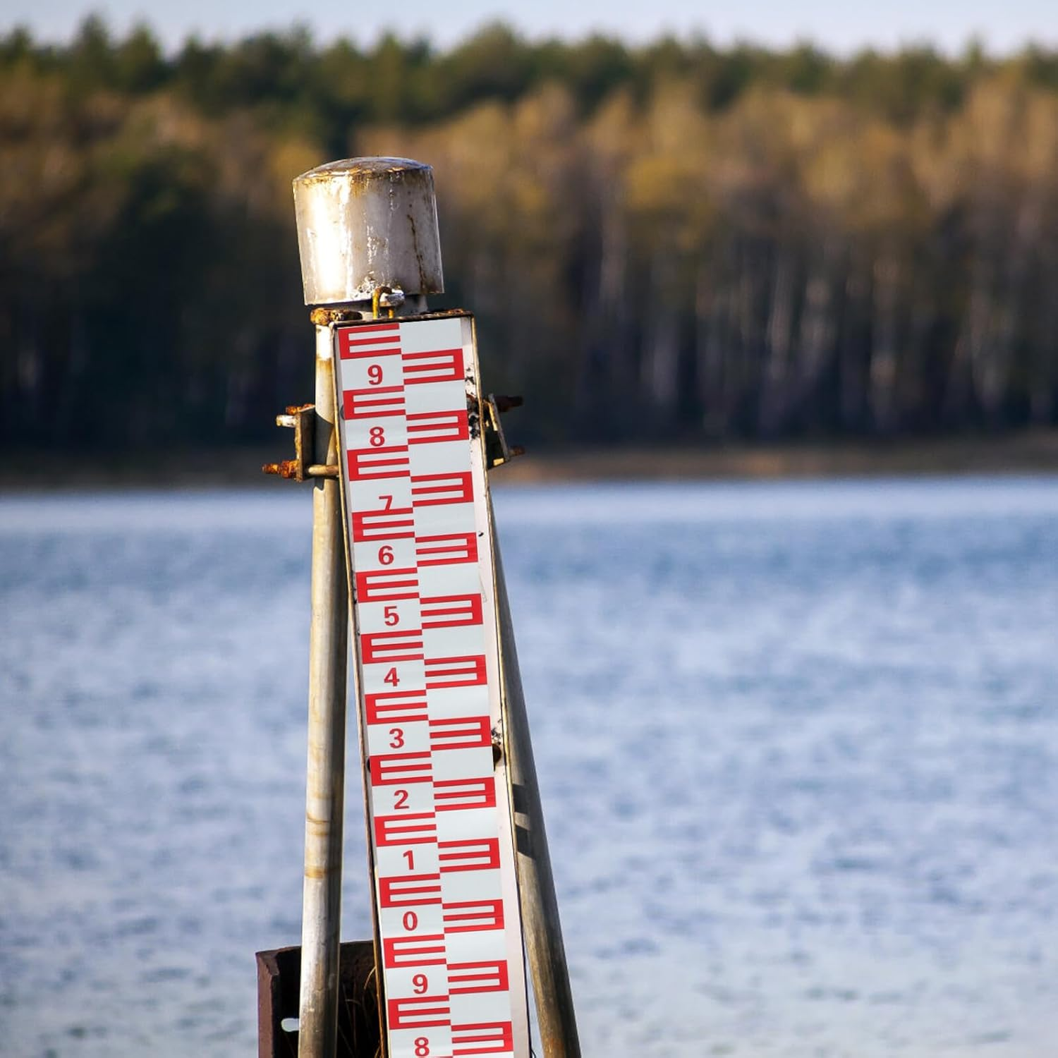 UPKOCH Reflective Pool Water Level Gauge Sticker Adhesive Swimming Pool Water Level Indicator Ponds and Lakes image number 4