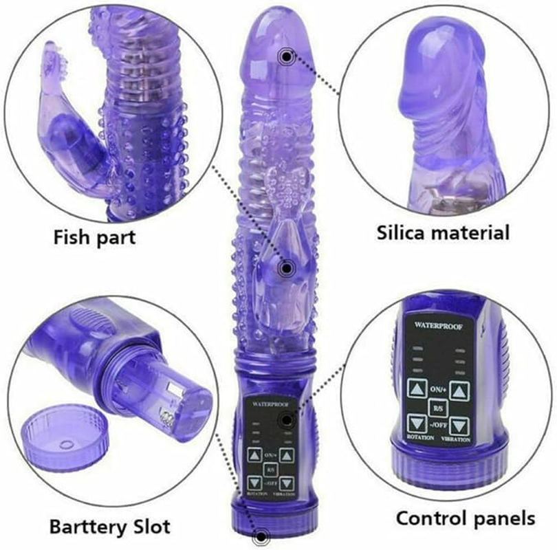 9 Inch Realistic Rabbit Vibrator Dildo G-Spot Clit Massager Sex Toys for Women image number 1