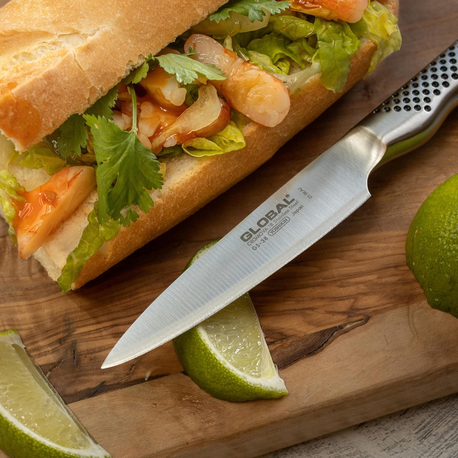 Global Cookware 3.5Paring Knife 1 Count (Pack of 1) Stainless Steel,Blue image number 6