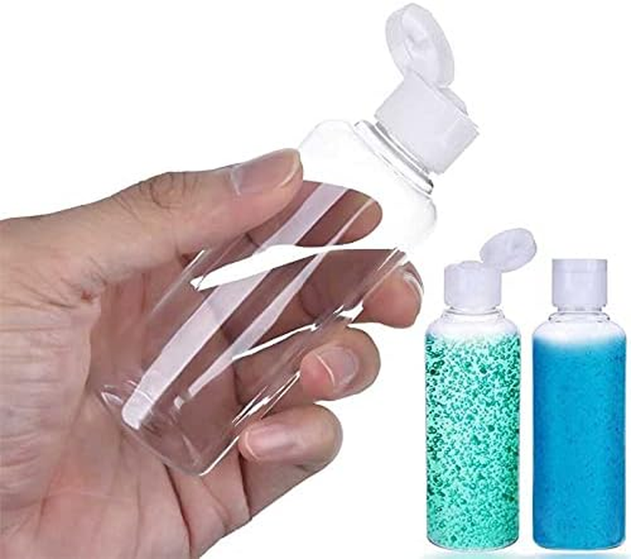 5 PCS 100Ml Plastic Empty Bottles with Top Flip Cap Empty Refillable Cosmetic Bottles for Lotion Shampoo Body Soap Toner Travel Containers image number 3