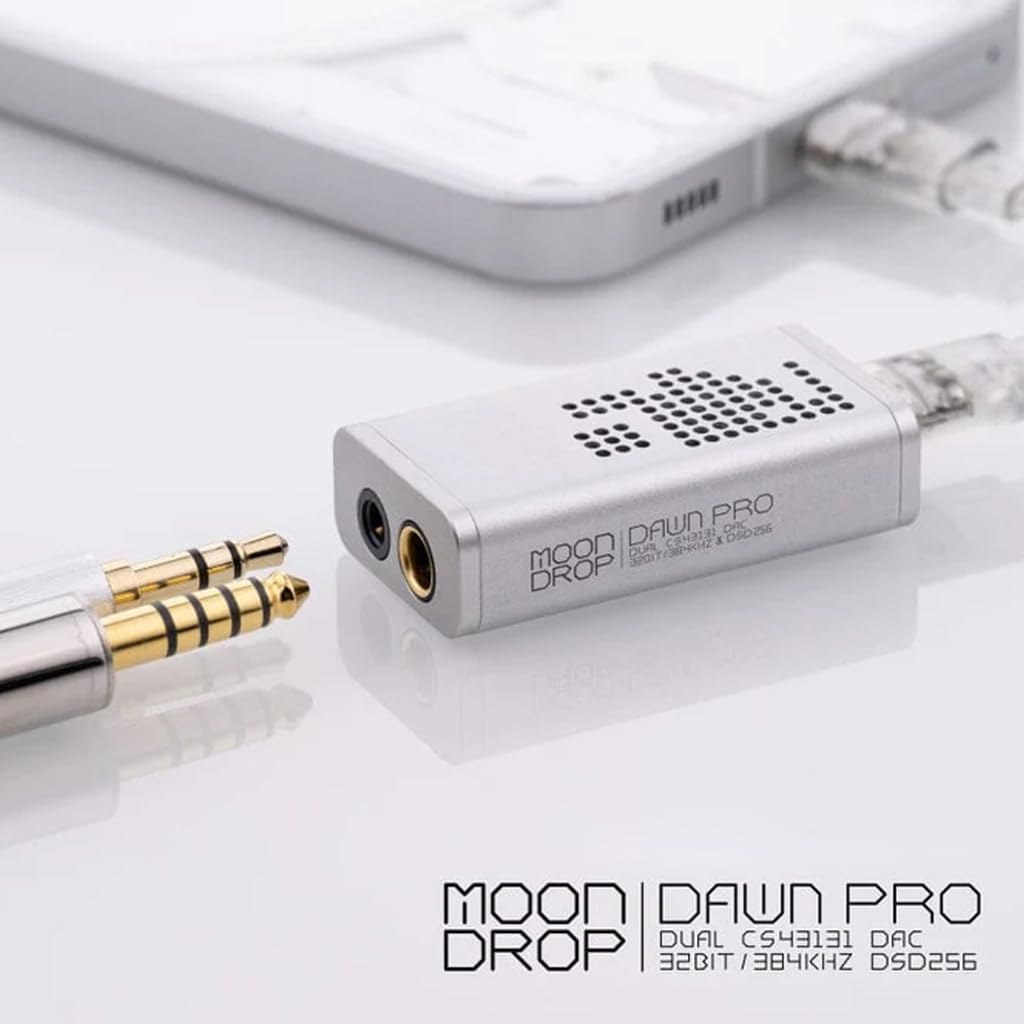 MOONDROP DAWN Pro Protable USB DAC/AMP Dual CS43131 DAC 32Bit/384Khz DSD256 Decoder Heasphone Amplifier