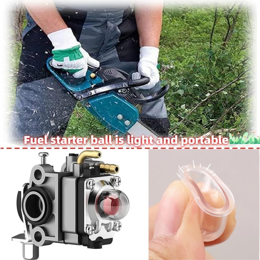 20 Primary Light Bulbs 19Mm / 22Mm Chain Saw Trimmer Lawn Mower Carburetor Oil Cup Primer Light Bulb Fuel Pump for Chainsaw Brush Cutting Grass Parts. image number 3