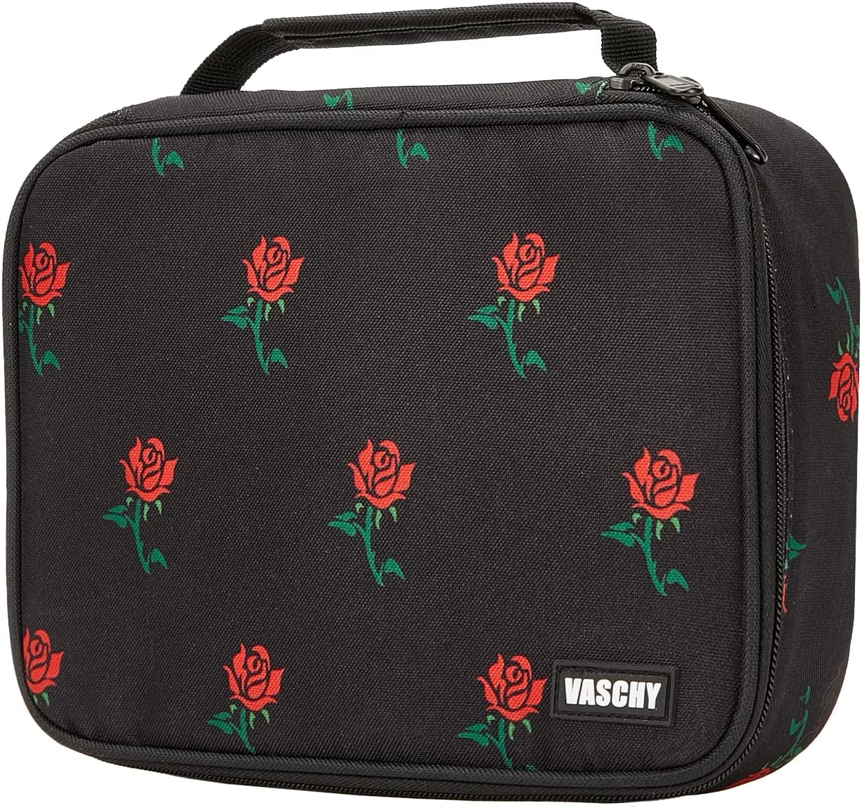 Large Pencil Case,Vaschy Art Supply Marker Organizer Big Pen Pouch with 3 Detachable Layers Slots Multiple Zipper Pockets for Kids Adults School Office Blue Snowflake