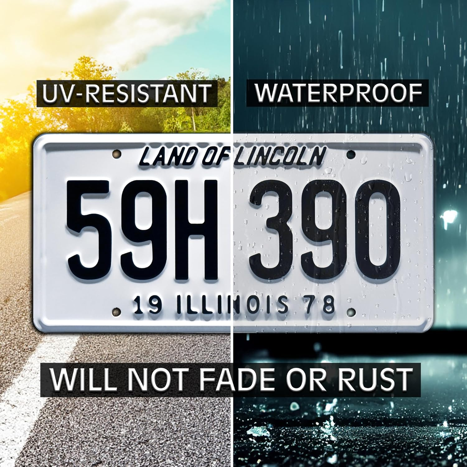 Halloween | 59H 390 | Metal Stamped License Plate image number 3