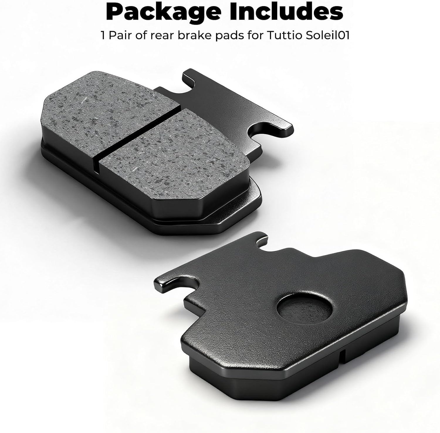 JERBOR 1 Pair of Brake Pads for Tuttio Soleil01 Electric Drit Bike, Front Rear Disc Brake Pad Durable Low Noise Electric Dirt Bike Brake Pads for Tuttio Accessories image number 2