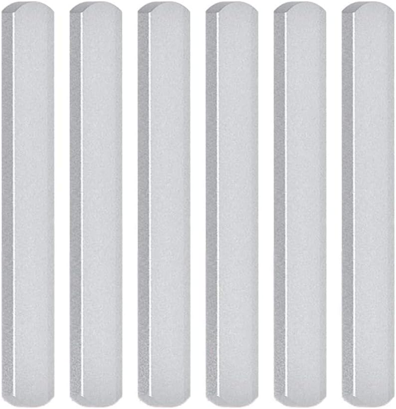 6PCS Weighted Vest Steel Plates Adjustable Rustproof Strength Training Weight Long Steel Plate W/Round Head for Loading Leg Guards Weighted Vest