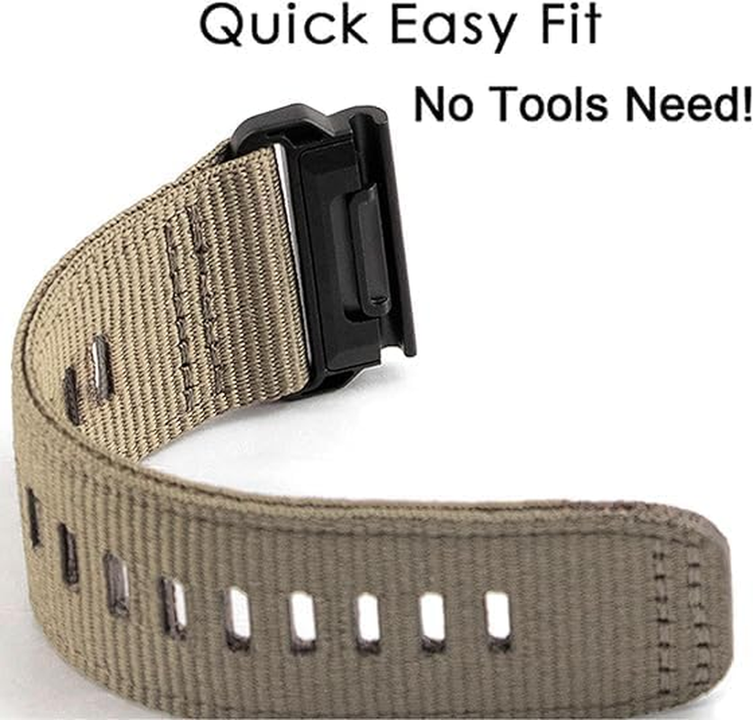 Fleshy Leaf Nylon Watch Bands for Garmin Fenix 8 51Mm, Fenix 7X / Fenix 6X / Fenix 5X/Enduro 2, Quick Fit 26Mm Adjustable Woven Nylon Sports Wrist Strap with Stainless Steel Clasp for Tactix 7 Pro, Epix Pro 51Mm