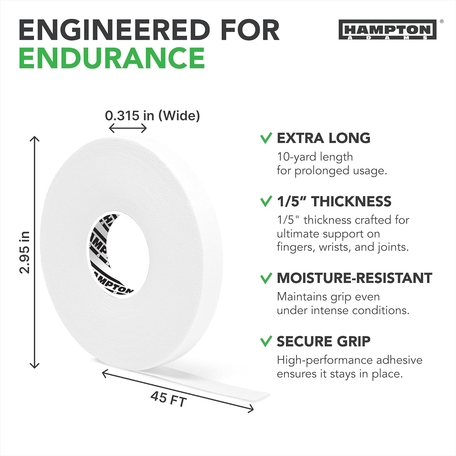 (8 Pack) Pro Finger Tape for Bouldering, Crossfit | Ultimate Protection & Fast Recovery | Extreme Quality, No-Fray Climbing Tape | Extended Wear, Super Strong Adhesive | BJJ Tape for Hands image number 1