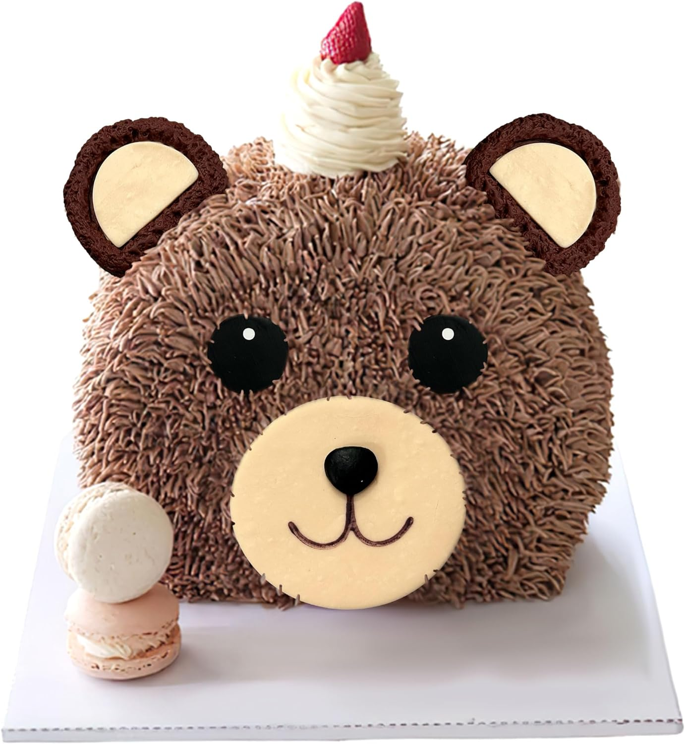 Jevenis Bear Face Baby Shower Cake Decoration Teddy Cake Topper Gender Reveal Cake Decoration Bear Baby Shower Party Supplies image number 6