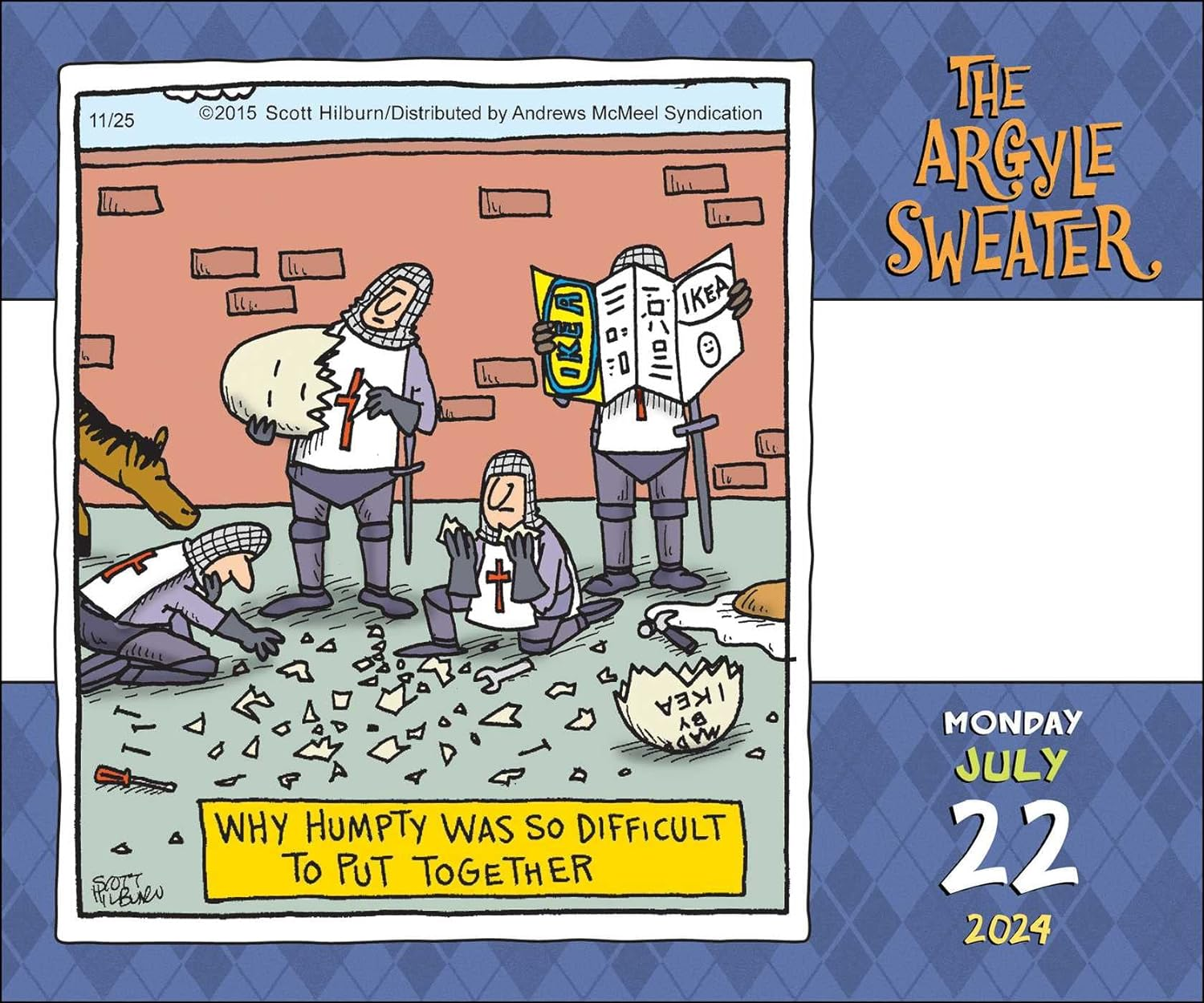 The Argyle Sweater 2024 Day-To-Day Calendar image number 3
