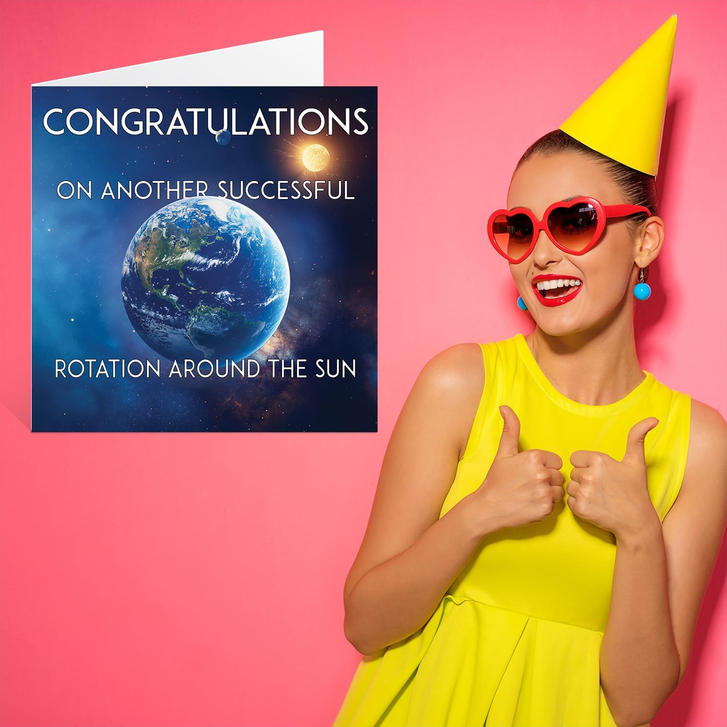 Funny Birthday Cards for Men Women - round the Sun - Rude Male Birthday Cards for Men Humorous Birthday Card, 145Mm Joke Humor Bday Man Woman Boys Girls Greeting Cards image number 6