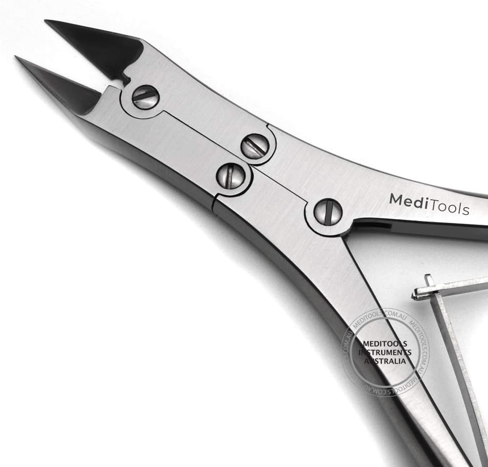 TOETECH&reg; Toenail Nippers, Clippers, Compound Action, Heavy Duty Toenail Cutter for Thick Nails, Pedicure, Manicure, Podiatrist, Straight Cut, Ingrown Nails Cutter, Stainless Steel, Premium Quality