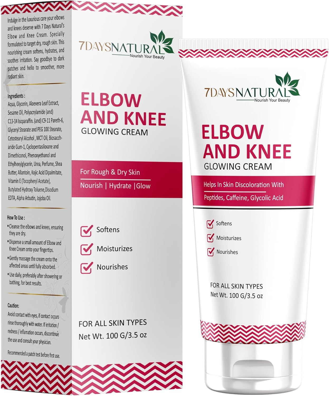 7 DAYS Elbow & Knee Whitening Cream for Men & Women(100 Gm) image number 5