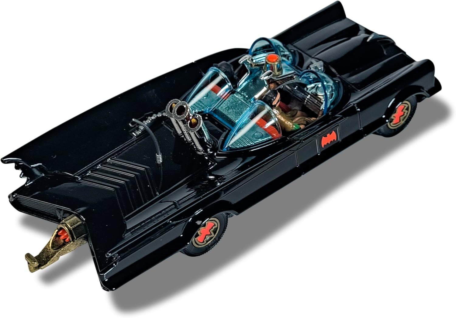 Corgi - Die-Cast Model Cars - RT26701 Batmobile with Batman and Robin - Souvenir Gifts for Men, Women and Children from the UK - Small Die Cast Toy Car Models for Boys image number 6