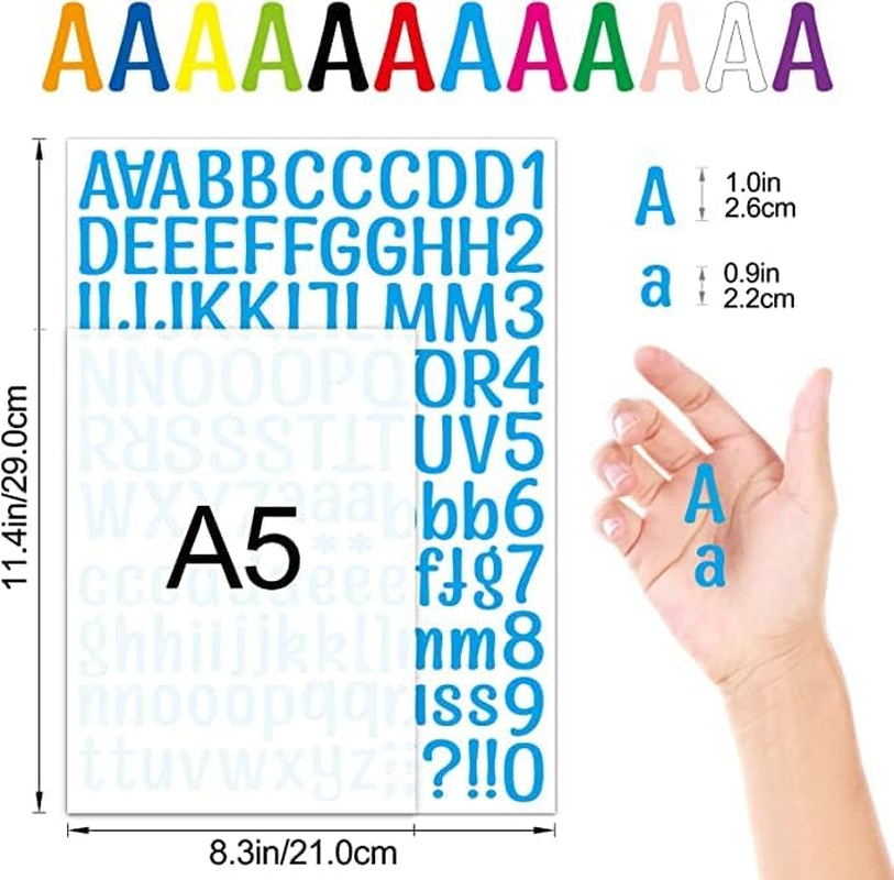 LALOCAPEYO Stickers 12 Sheets Alphabet Stickers Vinyl Self-Adhesive Number Alphabet Vinyl Stickers, Mailbox Numbers Labels DIY Crafts Art Making image number 3