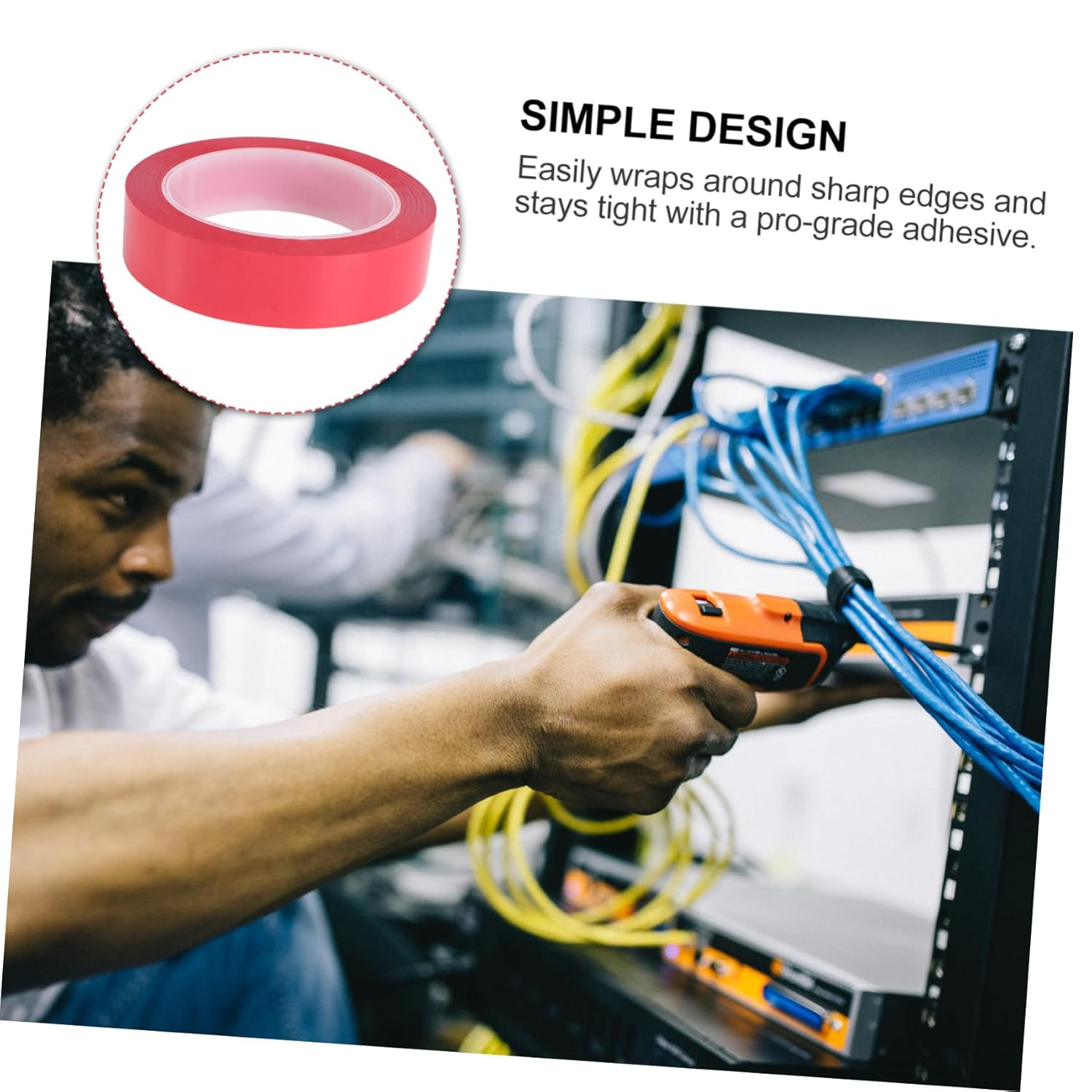 CANIGHT 6Pcs Insulation Adhesive Tape Pet Marking Tape for Electrical Work for Motor Capacitors and Random Colors image number 5