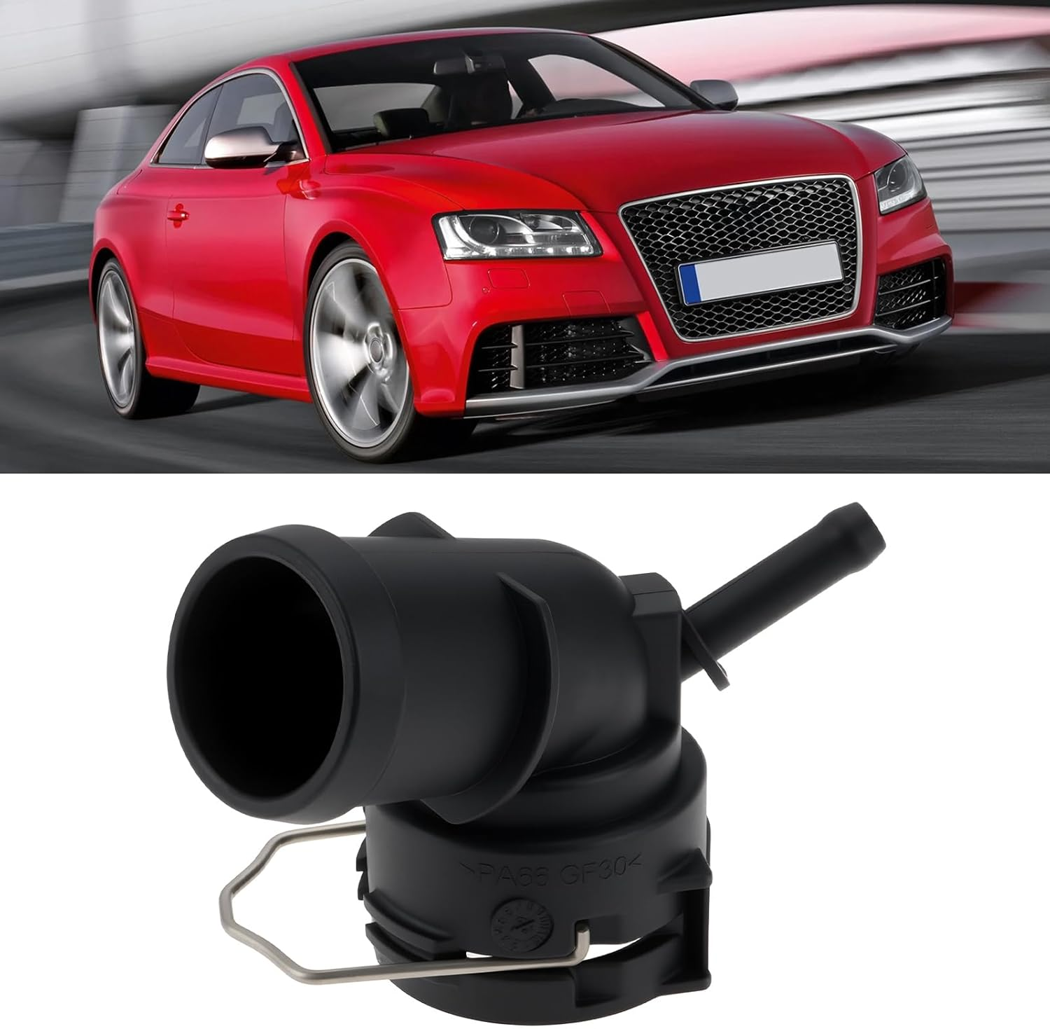 LT Easiyl 2Pcs Coolant Flange Pipe 1K0122291BE Compatible with Audi S3 8V, 8YA, 8YS 2.0 2012-2024 image number 4