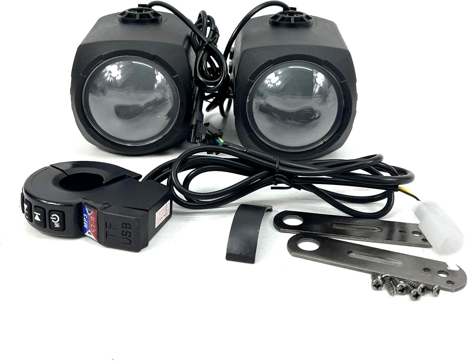 Mwqpgyh Motorcycle Stereo System | Sound System Handlebar Mount Speakers - Motorcycle Stereo, Waterproof Radio Amplifier, Hifi Sound for Motorcycle Motorbike Scooter - 12V-80V image number 2