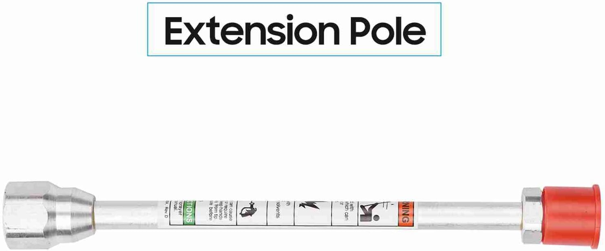 Universal Paint Spraying Accessory, Spray Guide Paint Accessory Tool for Wagner, 517 Nozzle Airless Spray Gun Edger Guide Edges Tool (With Extension Pole) image number 4