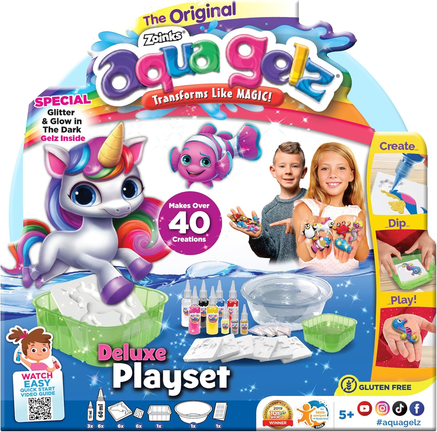 John Adams 577 11102 EA Aquagelz Starter Pack Assorted-3 Titles, Multicolor image number 3