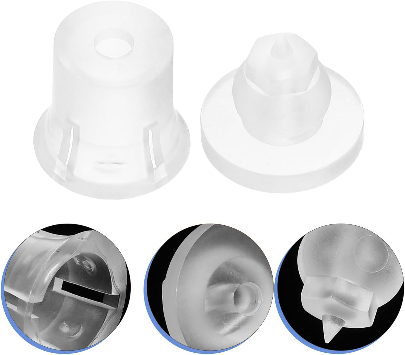 SEWOART 10 Sets 20&times;20Mm Acrylic Mirror Nails with Screws for Wall Mounting Advertising Signs and Glass Decor, Invisible Fixing Hardware for Home, Office, and Store Use image number 5