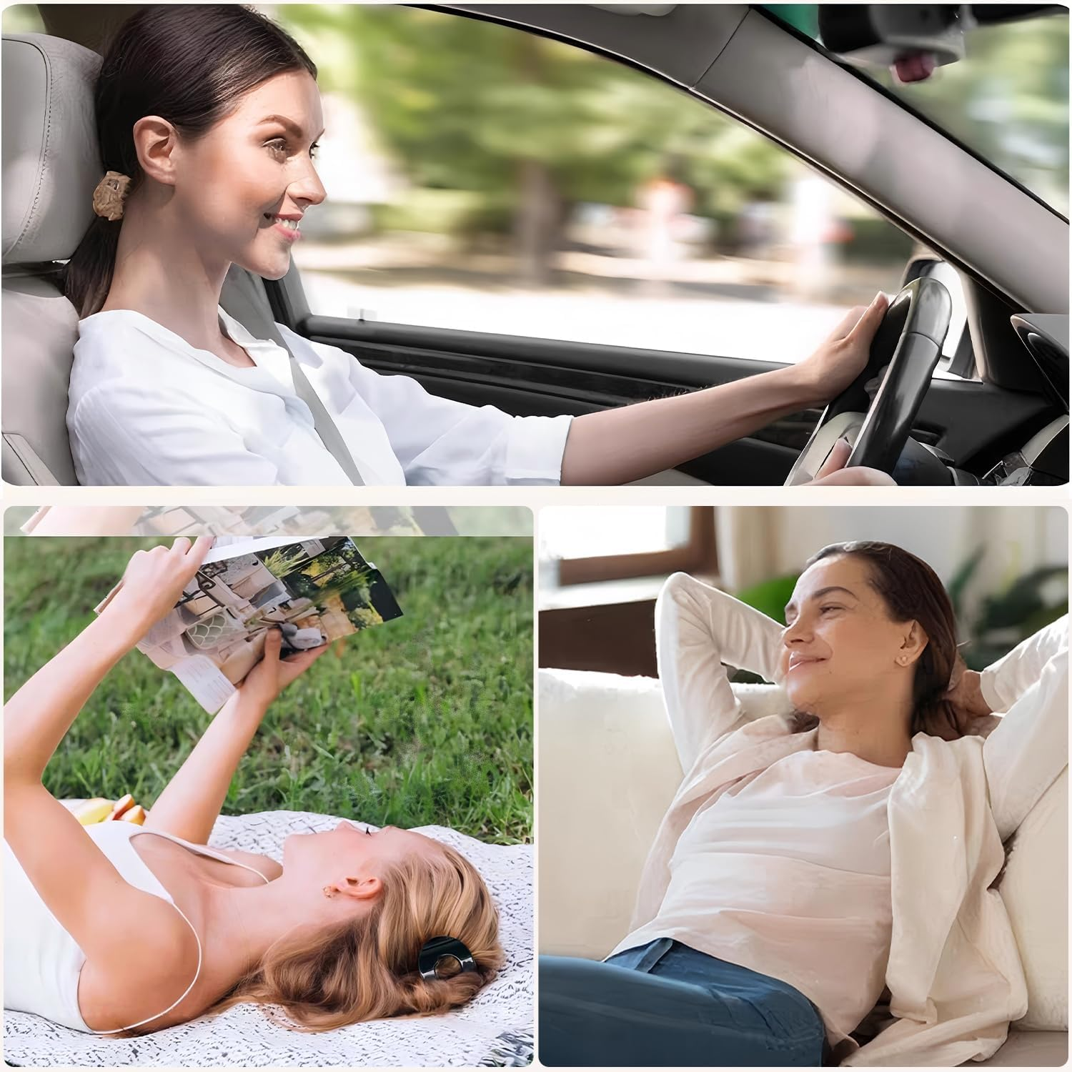 8 Pack Flat Hair Clips for Women, French round Lay down Hair Claw Clips, Curved Design Hair Clips for Thin, Thick Hair, Lying, Driving, Fashion Flat Claw Clip Gifts for Women and Girls image number 2