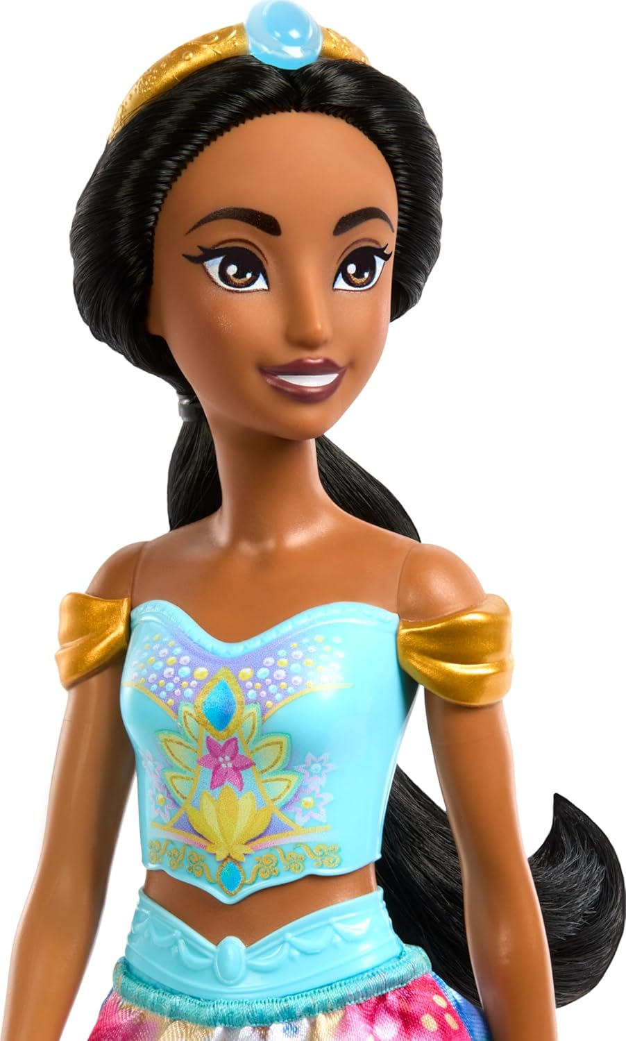 Mattel Disney Princess Jasmine Fashion Doll Set, Spin & Reveal with 11 Surprises Including 5 Accessories, 5 Stickers & Play Scene, Inspired by Movie image number 4