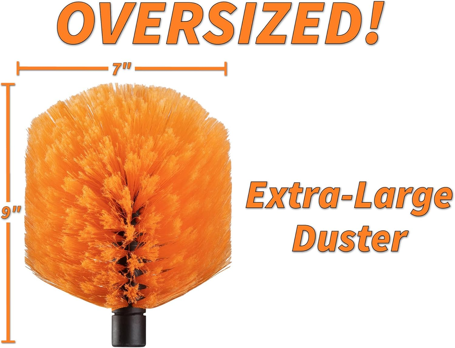 Cobweb Duster Head // Spider Web Brush for Indoor & Outdoor Cleaning // Twist-On Corner Duster Fits Standard Acme Poles image number 5