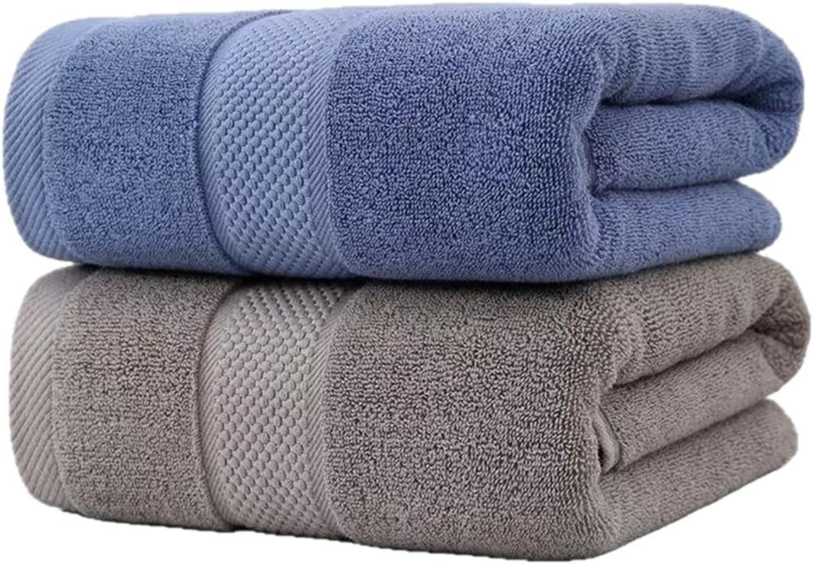 Luxury 2 Pack Cotton Hand Towels Set, Highly Absorbent and Quick Dry Face Washcloth, Soft and Absorbent Washcloths Set for Bathroom, Home, Hotel, Bath, Gym and Spa (34X74Cm)