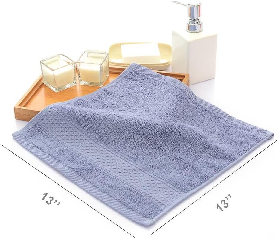 LINKPEACE 6 Pcs Cotton Washcloths for Face and Body - Soft and Comfortable, High Absorbency, Durable Construction - Ideal for Facial Cleaning and Showering, Suitable for All Ages Face Towels Sets image number 3